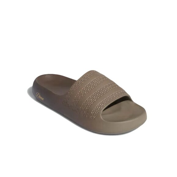 New Mens ADIDAS ADILETTE AYOON X DIME SLIDE IG2043 BROWN GOLD SIZE 10 NEW W 11 - Picture 11 of 14
